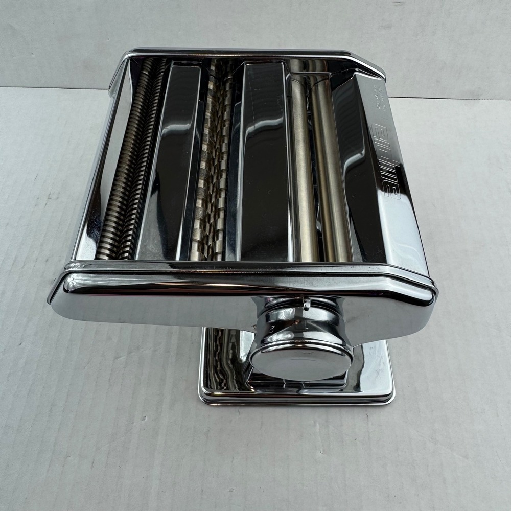 Marcato Ampia 150 mm Deluxe Pasta Maker Machine Made in Italy Chrome No Handle